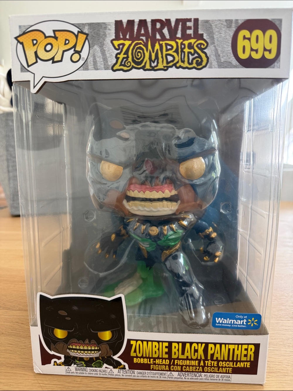 Funko Marvel Zombies Zombie Black Panther - Black, Gold, Green